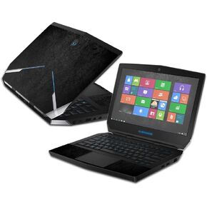 MightySkins Skin Compatible with Alienware 13 (2015) wrap Cover Sticker Skins Black Leather