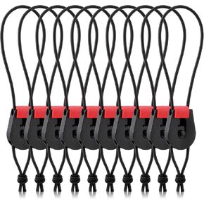 10 Pcs Adjustable Fishing Quick Rod Ties Stretchy Wrap Pole Straps Reusable Quick Rod Ties Fishing Rod Bungee Ties for Casting Rod Fly Rods