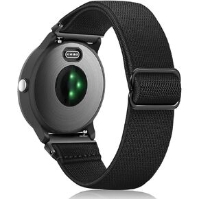 Fintie Elastic Band Compatible with Garmin Vivoactive 3Garmin Venu Sq, 20mm Soft Nylon Stretchy Band Replacement Strap Compatible with Garmin Vivoactive 3 MusicForerunner 245 MusicForerunner 265