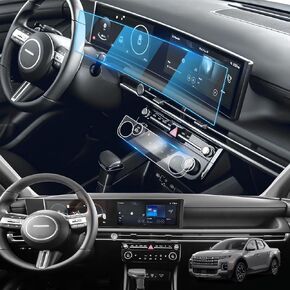 For 2025 Hyundai Santa Cruz Screen Protector - 2025 Santa Cruz (SE/SEL/SEL Activity/XRT/Limited) 12.3 Inch Screen Protector 9H Hardness Tempered Glass Anti Scratch - HD 2025 Santa Cruz Accessories