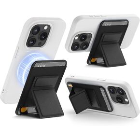 Bundle - Compatible with iPhone 15 Case (Black) + Magsafe Wallet (Black)