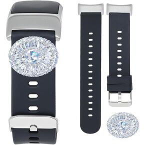C&L Accessories Bands Compatible with Charge 6/Charge 5 Bands Cute Adjustable Silicone Strap with Charms