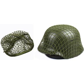 Tactics Airsoft Helmet Net Cover, Army Green Camouflage Net Cover for M1 M35 M88 MK1 MK2 GK80 Helmet