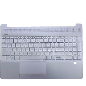 L52154-001 Replacement for HP 15T-DW200 15T-DW300 15Z-GW000 15-DW3032CL 15T-DW 15-DW 15-GW 15s-du Laptop Upper Top Cover Case Palmrest Backlit US Keyboard Touchpad Assembly Part Sliver