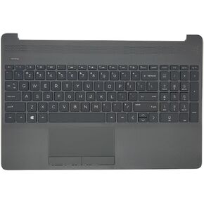 Replacement Upper Case Palmrest for HP 15-DW 250 255 G8 250 255 G9 Series Laptop Top Cover Non-Backlit Keyboard Assembly US Layout M31099-001 Black
