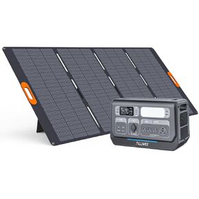ALLWEI Portable Power Station 300W(Peak 600W), 280Wh Solar Generator with USB-C PD60W, 110V Pure Sine Wave AC Outlet, 78000mAh Backup Lithium Battery for Outdoor Camping Travel Emergency Home Blackout