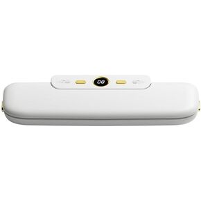 Food Saver Vacuum Sealer Machine ，One-Touch Auto，Safe & Powerful Vacuum Sealer，Dual Sealing Modes ，Compact & Multi-Functional， Includes 20 Vacuum Seal Bags (10 large and 10 small), White