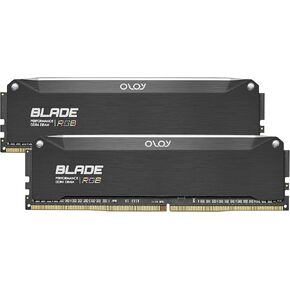 OLOY DDR4 RAM 16GB (2x8GB) Black Hairline Blade RGB 3600 MHz CL18 1.35V 288-Pin Desktop Gaming UDIMM (MD4U0836181BRKDE)