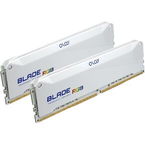 OLOy DDR4 RAM 16GB (2x8GB) Piano Black Blade RGB 3600 MHz CL18 1.35V 288-Pin Desktop Gaming UDIMM (MD4U0836181BRPDA)