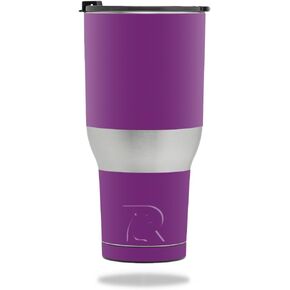 MightySkins Skin Compatible with RTIC Tumbler 40 oz. (2017) - Solid Purple | Protective, Durable, and Unique Vinyl Decal wrap Cover | Easy to Apply, Remove, and Change Styles | Made in The USA