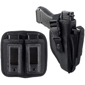Depring Tactical Belt Holster and Double Magazine Pouch