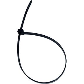 Cambridge 100 Pieces 17-in 175 Lb Tensile Strength Heavy Duty Cable Ties, Black UV Resistant, Nylon 6/6, UL Listed, Contractor Grade Quality Wire Ties