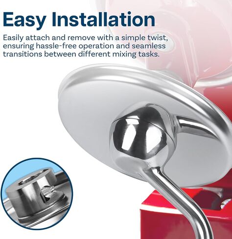 Stainless Steel Dough Hook K45DH for KitchenAid 4.5-5 Quart Tilt-Head Mixers – Kneading Bread Hook Attachment, Dishwasher Safe, Compatible with Artisan & Classic Series – by MMOBIEL in Saudi Arabia