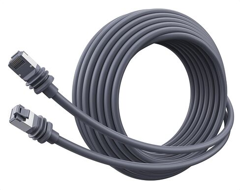 كابلات الكابلات 10 جيجابت في الثانية RJ45 كابل بديل لـ Starlink Gen 3 Standard Kit - 50 قدمًا ، 26 كابل إيثرنت محمي AWG ، متوافق مع Starlink V3 in Kuwait