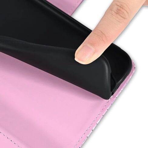 حقيبة محفظة من محفظة Samsung Galaxy S25 بالإضافة إلى S25+ 5G مع حامل بطاقة حزام الكتف Flip Flip Flip Flip ، قف بغطاء الهاتف الخلوي اللامع ل S25Plus 25s 25+ Pink in Kuwait