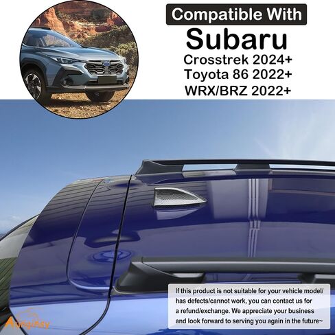 Car Shark Fin Antenna Cover Trim Compatible with 2022 2023 2024 Subaru Crosstrek/BRZ/WRX/Toyota GR86 Car Radio Signal Car Roof Aerial Base Radio Signal Waterproof Top Mounted Antenna ABS Accessories in Kuwait