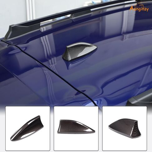 Car Shark Fin Antenna Cover Trim Compatible with 2022 2023 2024 Subaru Crosstrek/BRZ/WRX/Toyota GR86 Car Radio Signal Car Roof Aerial Base Radio Signal Waterproof Top Mounted Antenna ABS Accessories in Kuwait