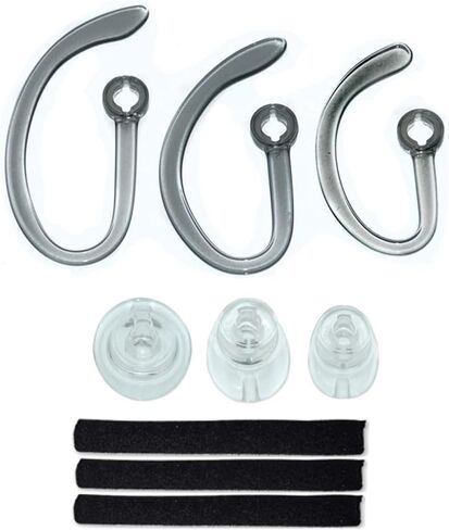 مجموعة CS540 Eartips ، حلقات خطاف الأذن ، نصائح الأذن المريحة ، المواد الهلامية ذات الأذن الاحتياطية الآمنة لـ Plantronics CS540 Savi W440 W740 W745 WH500 سماعة الرأس 9pcs في مربع (S+M+L) in Kuwait