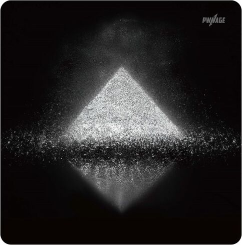PWNAGE Ultra Glide Tempered Glass Mat: Near Silent Quiet, Super Smooth, Sweat Moisture Resistant, Silicone Base Mouse Pad - Pyramid in Saudi Arabia