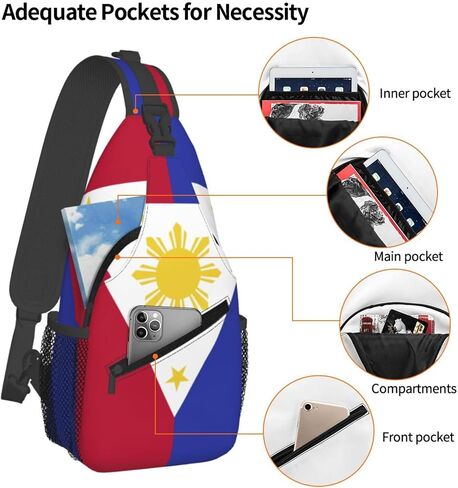 Philippines Sling Backpack Hiking Backpack Crossbody Bag Sports Lightweight And Durable Chest Bag Shoulder Bag For Women Men in Saudi Arabia
