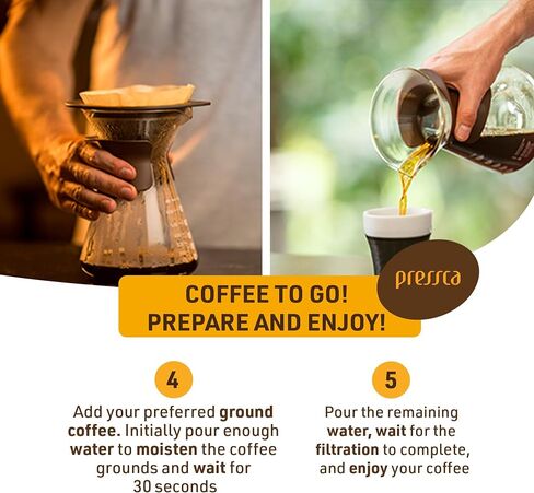 Fluire Pour Over Coffee Maker with 1 Conical Filter Holder, 50 Paper Filters and 1 Heat Resistant Borosilicate Glass Decanter - Home Barista Coffee Pot in Saudi Arabia