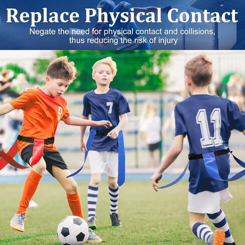 أحزمة كرة قدم العلم، مجموعة 16 لاعب كرة قدم قابلة للتعديل مع 48 علمًا، 12 أحزمة كرة قدم علم مخروطية وأعلام لتدريب الشباب البالغين in Saudi Arabia