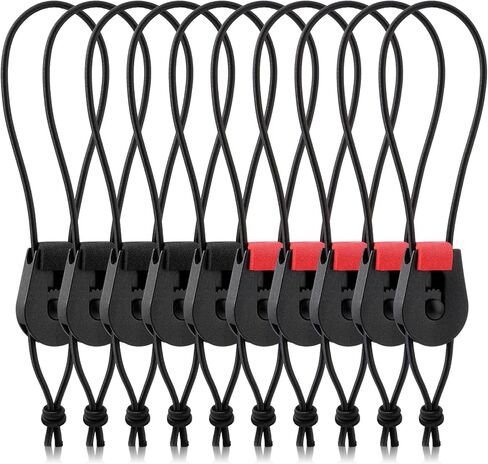 10 Pcs Adjustable Fishing Quick Rod Ties Stretchy Wrap Pole Straps Reusable Quick Rod Ties Fishing Rod Bungee Ties for Casting Rod Fly Rods in Kuwait