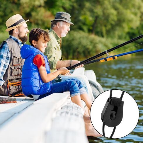 10 Pcs Adjustable Fishing Quick Rod Ties Stretchy Wrap Pole Straps Reusable Quick Rod Ties Fishing Rod Bungee Ties for Casting Rod Fly Rods in Kuwait