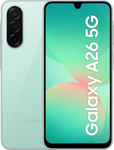 SAMSUNG Galaxy A26 5G Ai (for Tmobile Mint Tello & Global) (256GB + 8GB) Version Latina NFC Unlocked SM-A266M/DS 6.6" 120Hz 50MP Triple (Black SM-A266MZKHTPA) in Kuwait