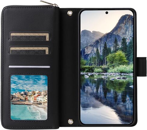Asuwish Phone Case for Samsung Galaxy A15 5G/4G Woving مع حامي شاشة زجاجي مقسى وحامل بطاقة محفظة سوستة فتحة نقش in Kuwait