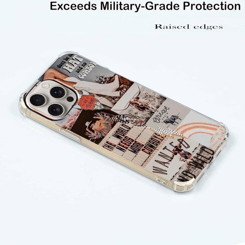 Hippie Girl Case for iPhone 16 Plus,Aesthetic Trippy Groovy Pattern,Cute Soft TPU Bumper Case Compatible with iPhone 16 Plus,6.7" in Kuwait