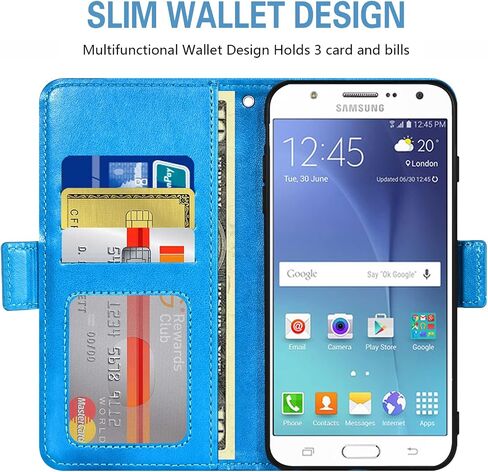 متوافق مع Samsung Galaxy J7 2015/J7 Neo/J7 NXT/J7 Core/7J Duos Wallet Case Glass Screen Screen Protecor in Kuwait