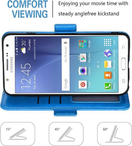 متوافق مع Samsung Galaxy J7 2015/J7 Neo/J7 NXT/J7 Core/7J Duos Wallet Case Glass Screen Screen Protecor in Kuwait