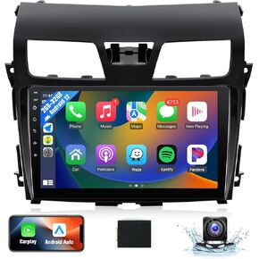 Leadfan Android 12 Car Radio for Nissan Altima Teana 2013-2015 Stereo with Wireless CarPlay Android Auto, 10.1'' IPS Touchscreen in-Dash WiFi/Bluetooth/GPS Navigation/MirrorLink/SWC/FM/Backup Camera