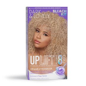 SS Carson/Interbeauty Dark and Lovely® Uplift Hair Bleaching Kit for Dark Hair, Bleach Blonde Hair Dye Kit includes Hair Bleach Powder, Cream Developer and Hair Toner Bleach Blonde 1 kit