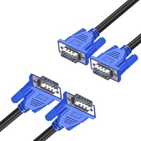 VGA Cable, VGA to VGA Cable 5ft 6ft Male to Male 1080P@60Hz for Computer, Monitor, Projector, TV
