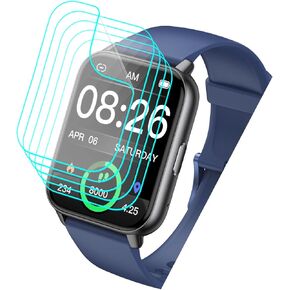 [5 Pack] for Kummel Smart Watch TW2 Screen Protector 1.91" Soft PET Film [Case Friendly] [Anti-Scratch] [Bubble Free] Screen Protector for Kummel TW2 Smartwatch