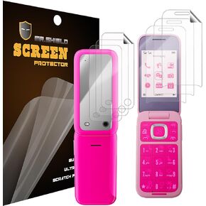 Mr.Shield Screen Protector متوافق مع HMD Barbie (Premium Clear) 3 عبوات [6 أجهزة كمبيوتر] (مواد PET)
