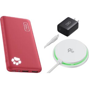 Iniu 10000mah Power Bank و 15W QI2 معتمد من Magsafe Combo Combo