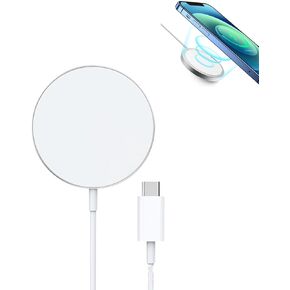 15W Charging Pad for 13, 13 Pro, 13 Pro, 13 Mini, 12, 12 Pro, 12 Pro, 12 Mini, for iOS Earbuds Pro, Charging Station Charging Mat(White)