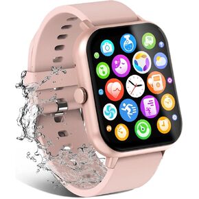 Smart Watch for Men Women Compatible with iOS Android Phone, 1.83" Full Touchscreen IP68 Waterproof Smartwatch,Fitness Tracker with Make/Recive Call 110+ Sport Modes Heart Rate/Sleep Monitor