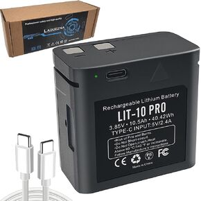 LIT-10 PRO Battery Compatible with Hunting Camera SPYPOINT Cellular Trail Cameras Link-Micro, LM2, Cell-Link, Link-Micro-S-LTE 3.8V/10500MAH