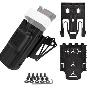 حامل Tourniquet للحافظة الأسلحة ، حامل محول العاصفة التكتيكية جبل ، دعم المسدس Airsoft ، إكسسوارات معدات الشرطة مع مجموعة QLS للحافظة اليمنى من 3 حفرة ، أسود
