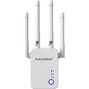 G1208 WiFi Extender, 1200Mbps WiFi Repeater Wireless Signal Booster, 2.4 & 5GHz Dual Band WiFi Extender with Ethernet Port, 360 Degree Full Coverage