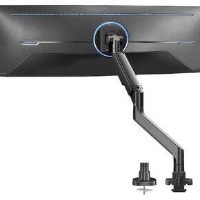 VIVO Heavy Duty Ultrawide Monitor Arm for 57 inch Screens up to 59.4 lbs, Desk Mount TV and Monitor Stand Designed for Samsung Odyssey Ark, Neo G9, ViewFinity S9, and More, Black, STAND-GT57