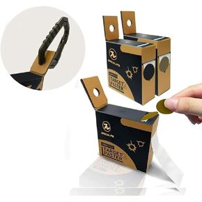 Shooting Target Pasters, 1000 Per 8 inch Box Round Shot Target Stickers with Self Adhesive Dispenser for Gun Rifle Pistol Airsoft BB Gun Shooting with Holes can be Hung Around The Waist
