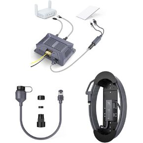 XLTTYWL Starlink Mini 12V Adapter Kit, 150W 3 in 1 Mini Starlink 12v with USB & Type-C Power Output and DC Step UP Converter DC 9-36V/200W with Ethernet Adapter and Caddy for Starlink Mini Dishy