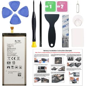 New Upgraded Battery BL-T42 for LG V50 ThinQ & G8X ThinQ LMG850EMW, LM-G850, 901LG, LM-G850N LM-V500, LM-V500N, LM-V500EM LM-V500XM, LM-V450PM, LM-V450 with Instruction & Tools