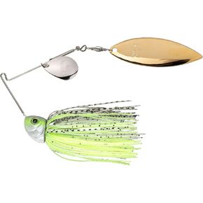 Strike King (TGHCSB34CW-291) Tour Grade Grade Cover Heavy Spinnerbait Fishing Euply ، 3/4 أوقية ، حجم 5/0 Gamakatsu Siwash Hook ، شفرات كولورادو/الصفصاف ، رأس محيط ، تنورة مربوطة يدويًا ، مزيل بقعة