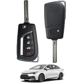 315 Mhz Key Fob Smart Remote Key Fob Keyless Entry Compatible With 2018-2021 Toyota Camry 2020-2021 Toyota Corolla FCC HYQ12BFB Chip: H Chip Only 4Buttons Keyless Entry Replaces 89070-06790